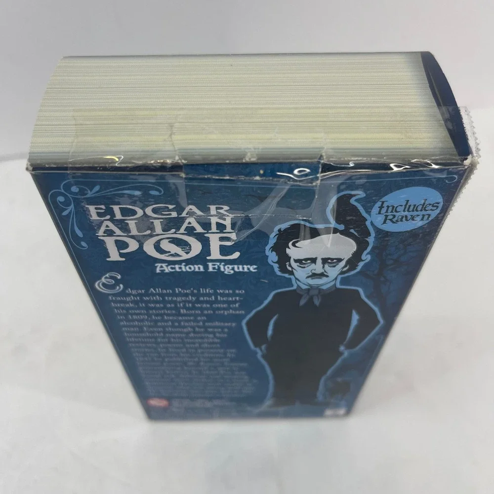 Archie McPhee Edgar‎ Allan Poe Action Figure Raven Bookish Literary Gift NIB